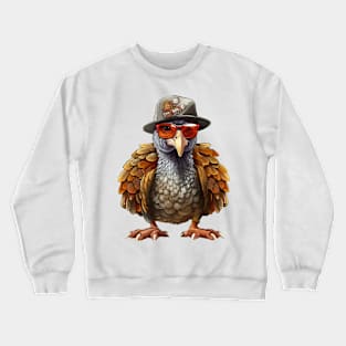 Cartoon Thanksgiving Turkey #5 Crewneck Sweatshirt